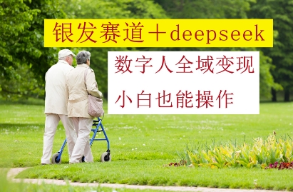 银发赛道+deepseek数字人全域变现，小白也能操作-余宽网创