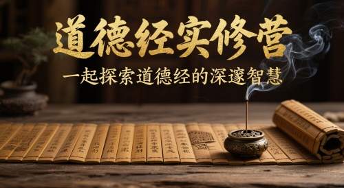 道德经实修营，一起探索道德经的深邃智慧-余宽网创