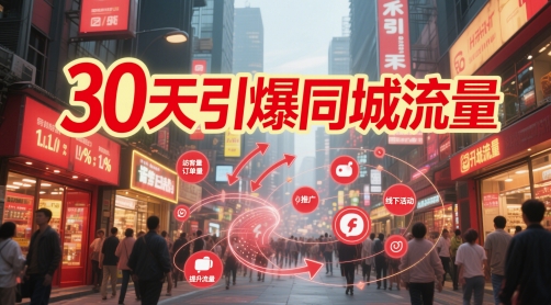 30天引爆同城流量：团购篇 认知篇 流量篇 来客篇 达人篇 老板人设IP篇 投流篇-站源网