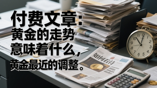 付费文章：黄金的走势意味着什么，如何看待黄金最近的调整-站源网