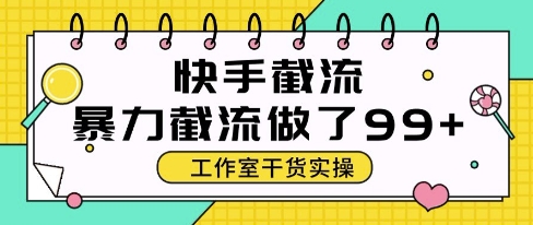快手暴力截流玩法，全自动无需人工，每日单号50+精准客资【揭秘】-站源网