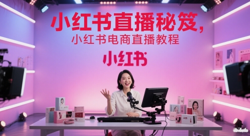 小红书直播秘笈，小红书电商直播教程-站源网