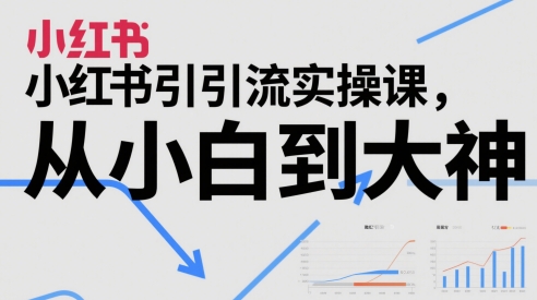 小红书引流实操课，从小白到大神-梧槎子渊阁