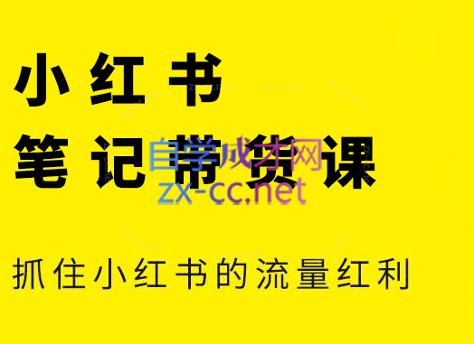 张宾·小红书笔记带货课(更新5月)-站源网