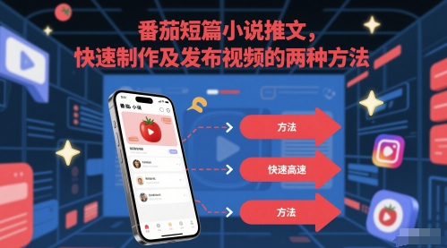 番茄短篇小说推文，快速制作及发布视频的两种方法-站源网