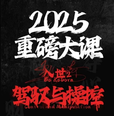 2025重磅大课，入世2，驾驭与控制-站源网