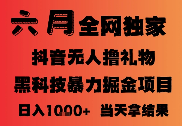 25年6月抖音无人直播最新暴力撸音浪掘金，小白可做，可批量矩阵放大，长期稳定日入1k+【揭秘】-站源网