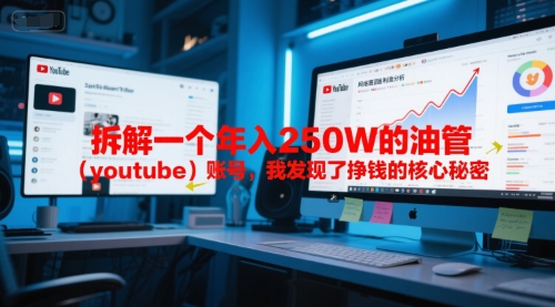 付费文章：拆解一个年入250W的油管(youtube)账号，我发现了挣钱的核心秘密-余宽网创