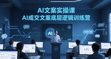 AI文案实操课，AI成交文案底层逻辑训练营引流获客-私域-网赚项目-副业赚钱-互联网创业-资源整合星途社