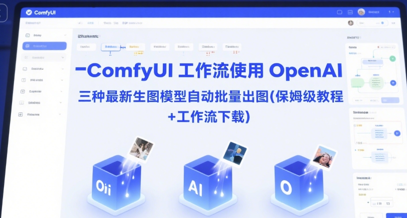 ComfyUI 工作流使用 OpenAI 三种最新生图模型自动批量出图(保姆级教程+工作流下载)-梵摄网创