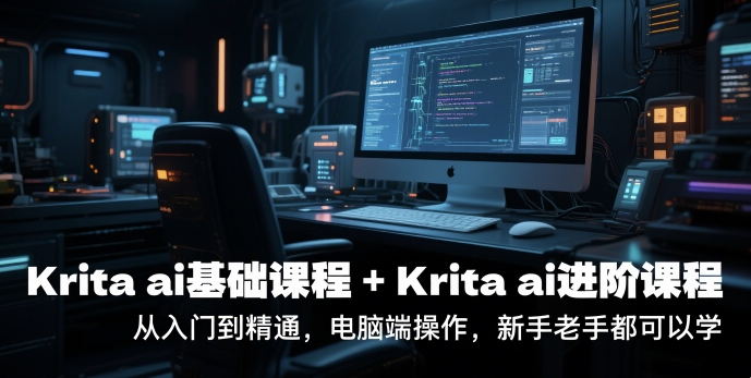 krita ai基础课程+Krita ai进阶课程，从入门到精通，电脑端操作，新手老手都可以学-梵摄网创