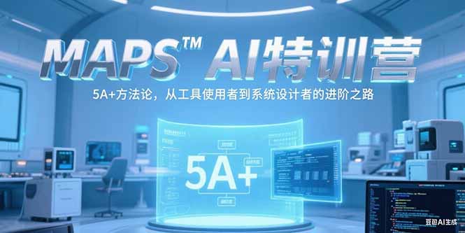 MAPSAI特训营，掌握 5A+方法论，从工具使用者到系统设计者的进阶之路-梵摄网创