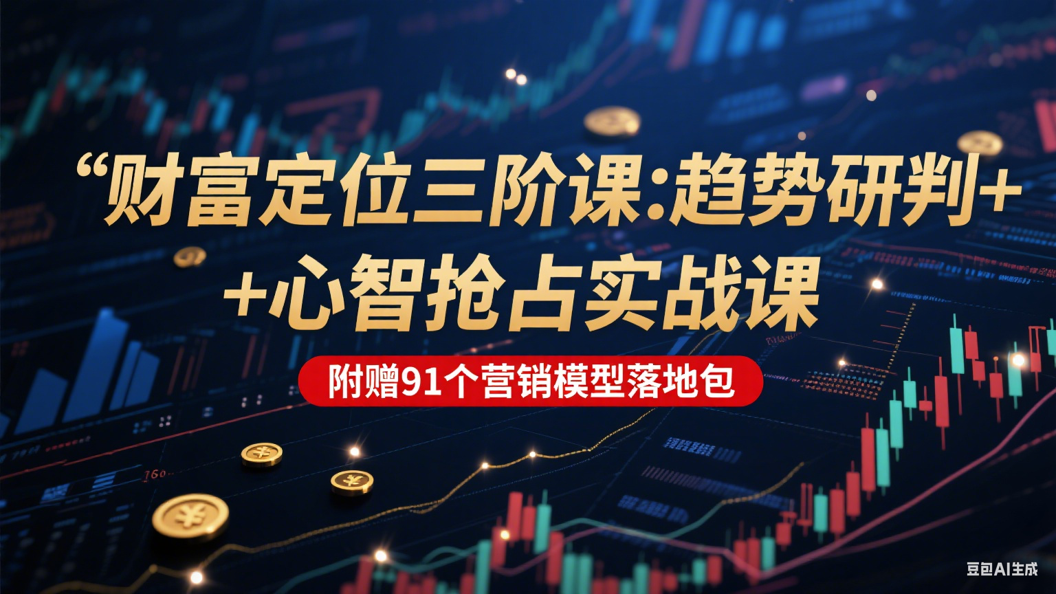 财富定位三阶：趋势研判 + 心智抢占实战课，附赠91个营销模型落地包引流获客-私域-网赚项目-副业赚钱-互联网创业-资源整合星途社