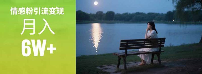 情感粉引流变现实操课：单月变现6w+，情感粉引流变现实操课-余宽网创