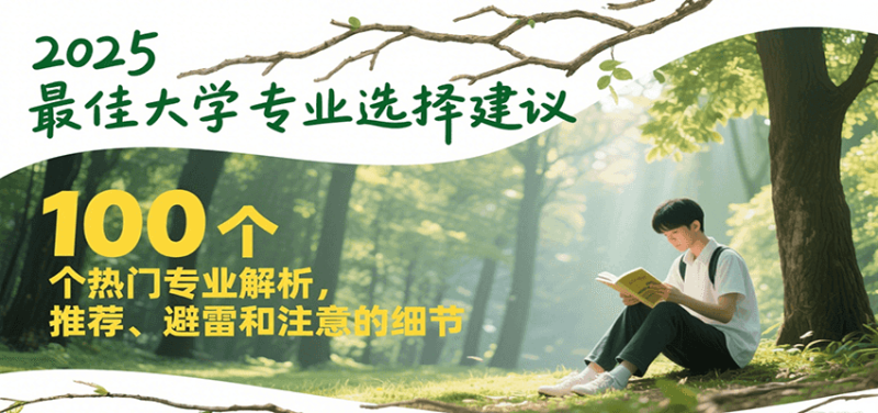 2025最佳大学专业选择建议，100个热门专业解析，推荐、避雷和注意的细节-余宽网创