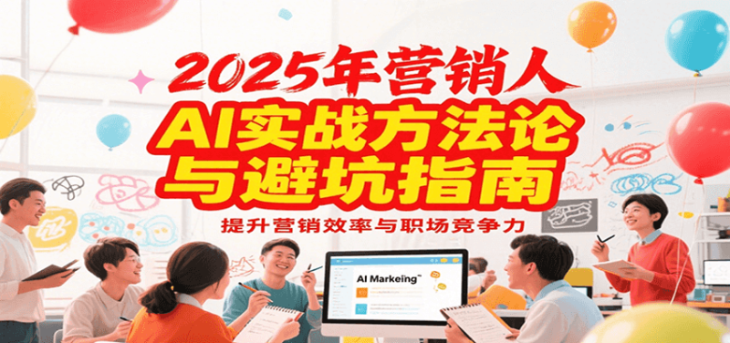 2025年营销实战方法论与避坑指南,利用AI提升营销效率与职场竞争力-余宽网创