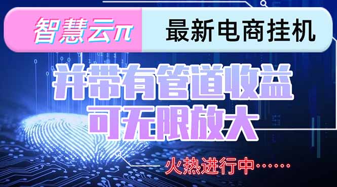 智慧云π电脑挂机单机每天收益300—500+ 并带有团队管道收益 可无限放大-梵摄网创
