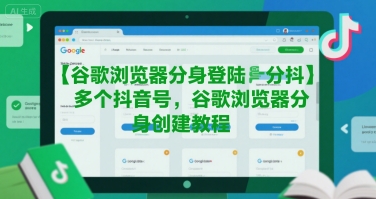 谷歌浏览器分身登陆多个抖音号，谷歌浏览器分身创建教程-余宽网创
