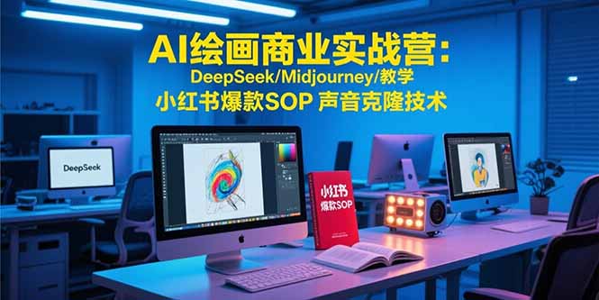 AI绘画商业实战营：DeepSeek/Midjourney/教学 小红书爆款SOP 声音克隆技术-余宽网创