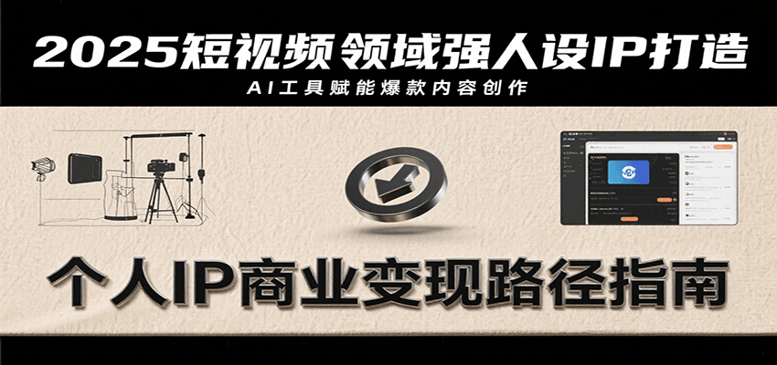 2025短视频领域强人设IP打造，结合爆款案例与AI工具应用，从个人出镜到商业成交转化-佐思网 - 免费PHP网站源码模板插件软件网课资源分享平台！