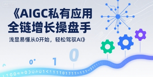 AIGC私有化应用全链增长操盘手，浅显易懂从0开始，轻松驾驭AI-余宽网创