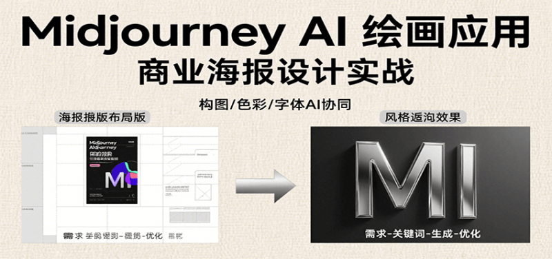 Midjourney AI绘画应用,关键词指令解析、漫画头像制作、海报设计、3D人物生成等-余宽网创