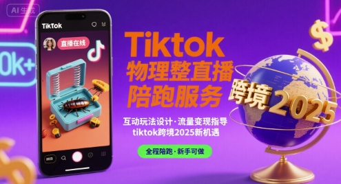 Tiktok物理整蛊直播陪跑服务-tiktok跨境2025-佐思网 - 免费PHP网站源码模板插件软件网课资源分享平台！