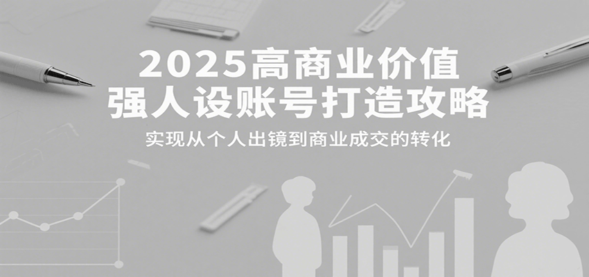 2025高商业价值强人设账号打造攻略，实现从个人出镜到商业成交的转化-佐思网 - 免费PHP网站源码模板插件软件网课资源分享平台！