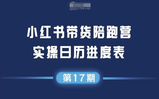 小红书第17期带货陪跑营，不囤货，无不直播，无不投流，通过选品+笔记内容+测品+笔记铺量+矩阵运营打爆款(更新)-清欢网创