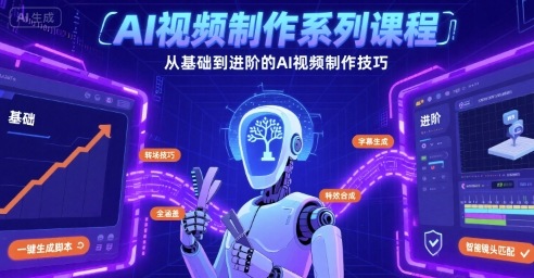 AI视频制作系列课程，从基础到进阶的AI视频制作技巧全涵盖-清欢网创