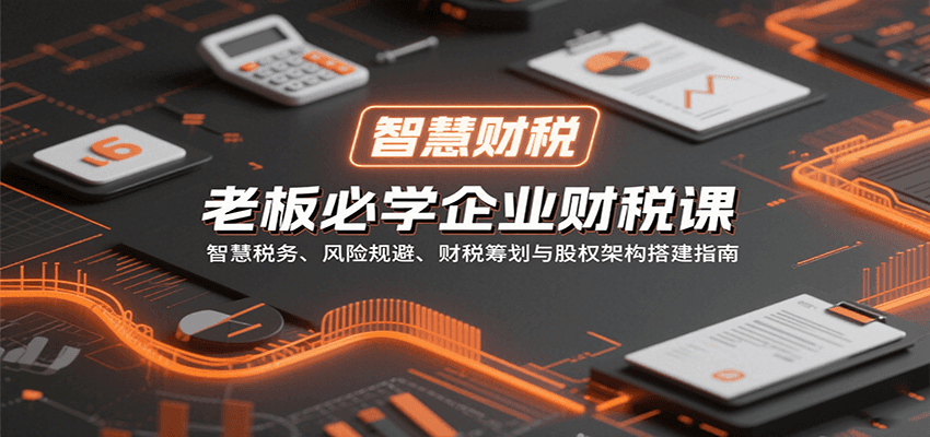 老板必学企业财税课：智慧税务、风险规避、财税筹划与股权架构搭建指南-清欢网创