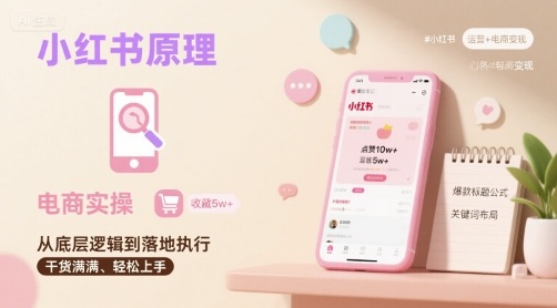 小红书原理以及详细实操流程，小红书电商教程-佐思源码网下载-网站源码与App源码分享