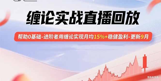 缠论实战直播回放：帮助0基础-进阶者用缠论实现月均15%+稳健盈利-更新9月-余宽网创