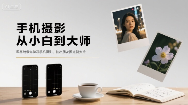 手机摄影从小白到大师，零基础带你学习手机摄影，拍出朋友圈点赞大片-梦痕小札