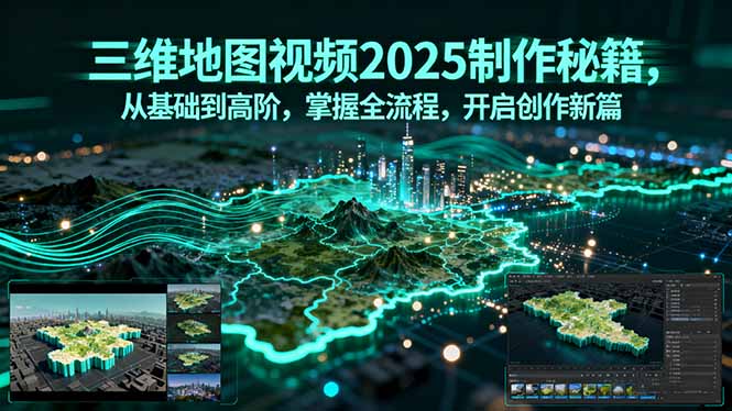 三维地图视频2025制作秘籍，从基础到高阶，掌握全流程，开启创作新篇-梦痕小札