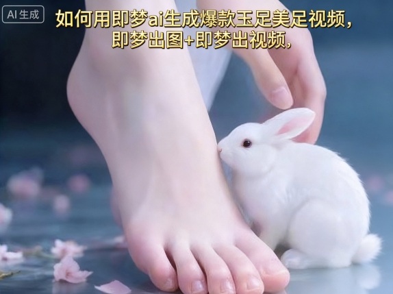 如何用即梦ai生成爆款玉足美足视频，即梦出图+即梦出视频，快速涨粉-