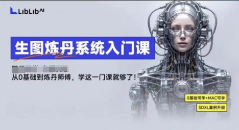 LibLibAI哩布哩布生图炼丹系统入门课，从生图到炼丹，只学这一门就够了-