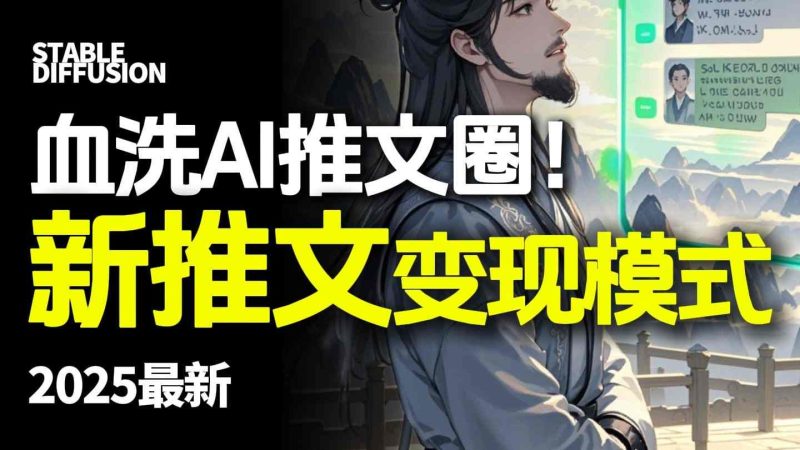 最新AI动态电影漫画小说推文,全流程实操教学,小白也能月入1W+-余宽网创