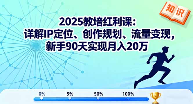 2025教培红利课：详解IP定位、创作规划、流量变现，新手90天实现月入20万-佐思资源网下载-专注于互联网平台分享平台