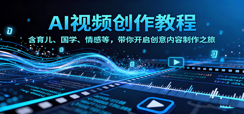 AI视频创富课，含育儿、国学、情感等，带你开启创意内容制作之旅-佐思资源网下载-专注于互联网平台分享平台