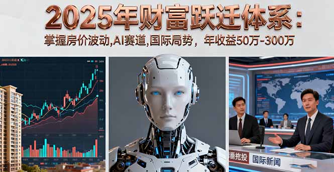 2025年财富跃迁体系：掌握房价波动,AI赛道,国际局势，年收益50万-300万-佐思资源网下载-专注于互联网平台分享平台