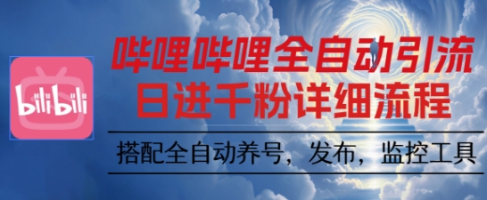 哔哩哔哩全自动引流，一个视频裂变100个矩阵玩法，搭配全自动养号，发布，监控工具【揭秘】-佐思资源网下载-专注于互联网平台分享平台