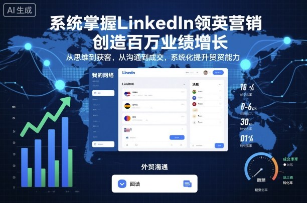 系统掌握LinkedIn领英营销，创造百万业绩增长，从思维到获客，从沟通到成交，系统化提升外贸能力-佐思资源网下载-专注于互联网平台分享平台