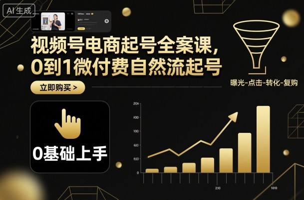 视频号电商起号全案课，0到1微付费自然流起号-佐思资源网下载-专注于互联网平台分享平台