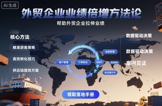 外贸企业业绩倍增方法论，帮助外贸企业拉伸业绩-佐思资源网下载-专注于互联网平台分享平台