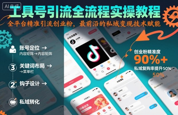 工具号引流全流程保姆级实操教程，全平台精准引流创业粉，最前沿的私域变现技术赋能-佐思资源网下载-专注于互联网平台分享平台