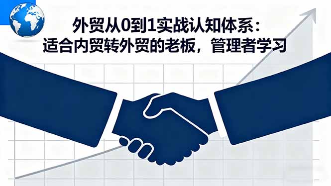 外贸从0到1实战认知体系：适合内贸转外贸的老板，管理者学习-佐思资源网下载-专注于互联网平台分享平台