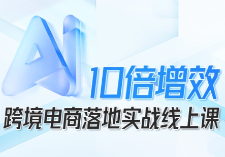 跨境电商10倍增效，跨境电商AI落地实战线上课-佐思资源网下载-专注于互联网平台分享平台