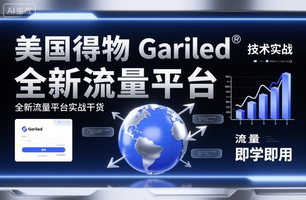 美国得物Gariled技术实战，全新流量平台​实战干货，即学即用-佐思资源网下载-专注于互联网平台分享平台