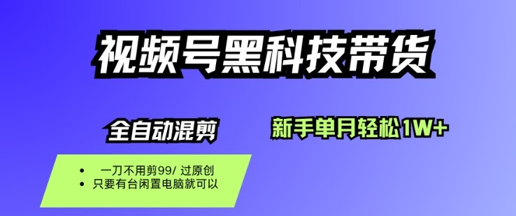 视频号黑科技短视频带货，新手一个月也1W+，纯搬运一刀不用剪，零投入【揭秘】-佐思资源网下载-专注于互联网平台分享平台